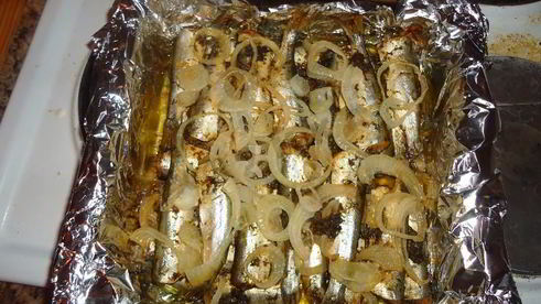 салака запеченная в духовке