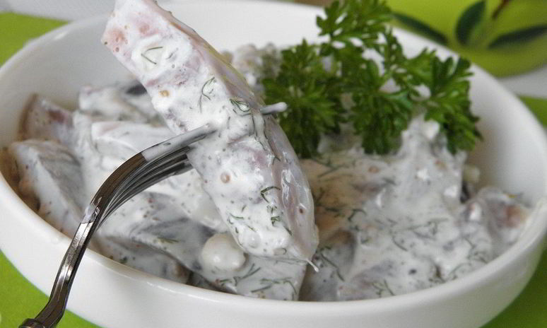 Рецепт сельди под горчичным соусом