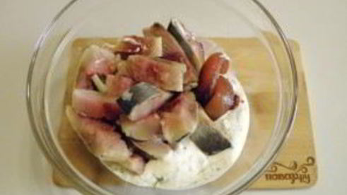 сельдь под горчичным соусом