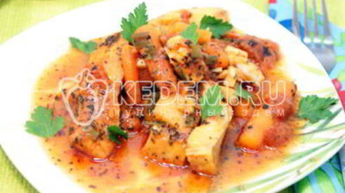 треска томленая в томатном соусе