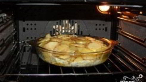 треска, запеченная с картофелем