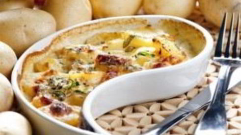 треска, запеченная с картофелем