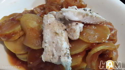 ужин — минутка из судака и кабачков