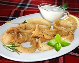 Замороженные кальмары в кляре