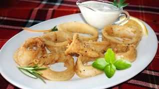 Замороженные кальмары в кляре