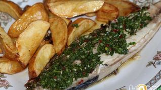 Запеченая скумбрия в соусе чимичурри