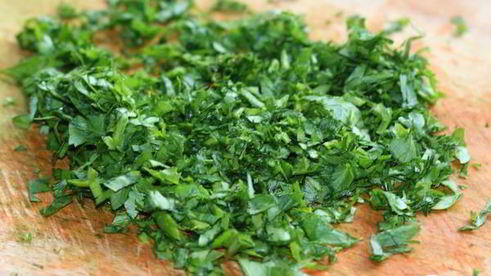 запеченая скумбрия в соусе чимичурри