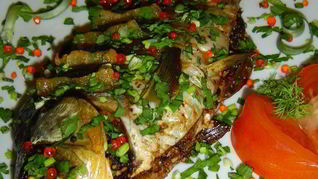 Запеченный карп Ореховое наслаждение