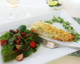 Запеченный лосось