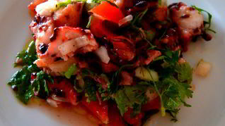 Жареные осьминоги