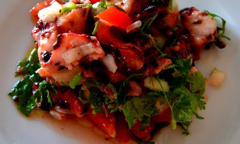 Рецепт жареных осьминогов