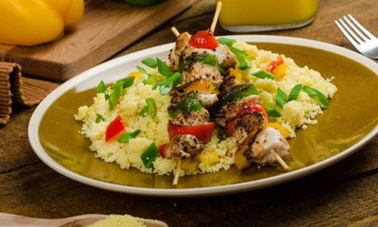 Рецепт куриного шашлыка с кус-кусом