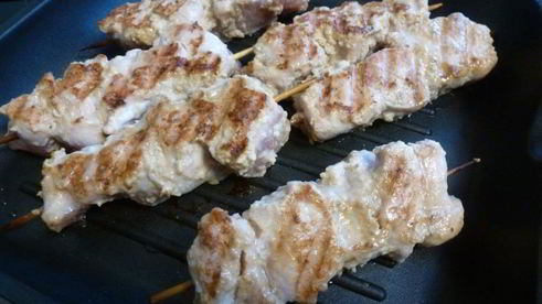 куриный шашлык в ореховом маринаде