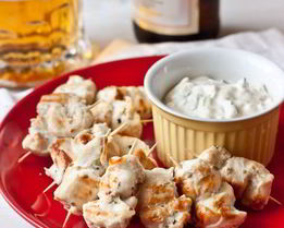 Куриные шашлычки с макательным соусом