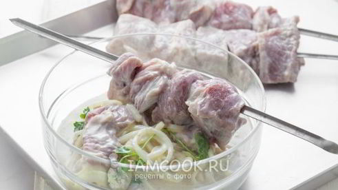 маринад для шашлыка из свинины на кефире