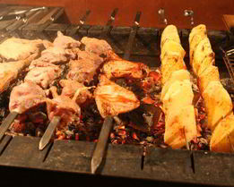 Оригинальный шашлык из сома