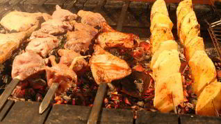 Оригинальный шашлык из сома