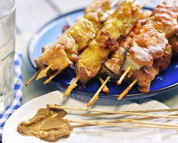 Овощной шашлык в кляре