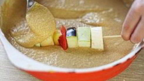 овощной шашлык в кляре