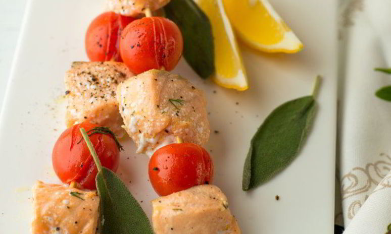 Рецепт шашлычков из форели в духовке