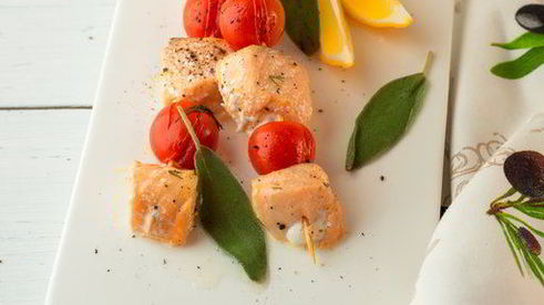 шашлычки из форели в духовке