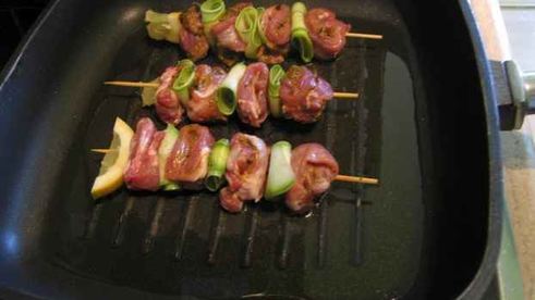 шашлычки из свинины фаршированные