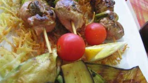 шашлычки из свинины фаршированные