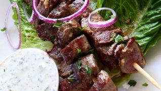 Шашлык из баранины по-гречески