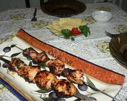 Шашлык из куриной грудки