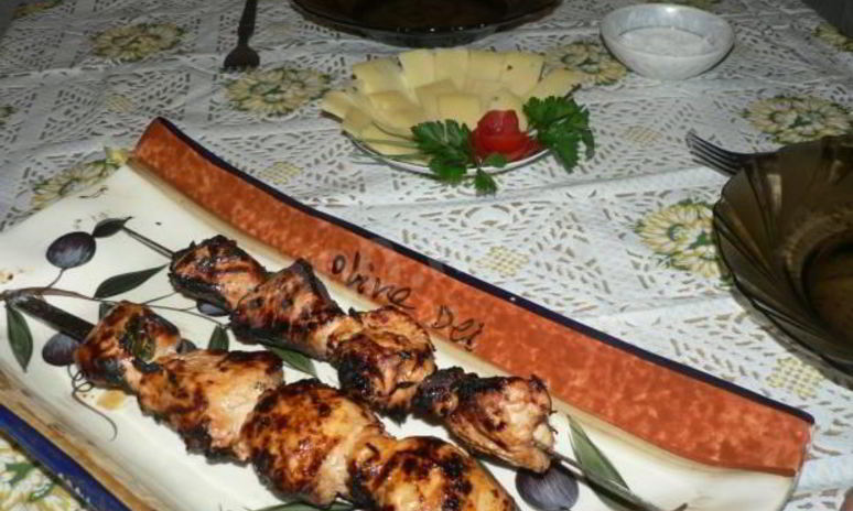 Рецепт шашлыка из куриной грудки