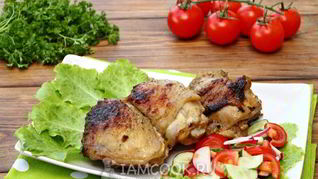 Шашлык из куриных бедрышек