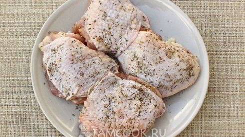 шашлык из куриных бедрышек