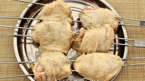 шашлык из куриных бедрышек
