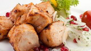 Шашлык из курицы в духовке