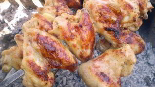 Шашлык из курицы в кефире