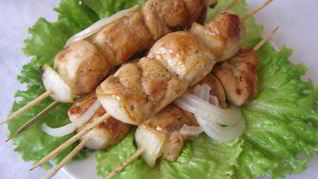 Шашлык из курицы в мультиварке