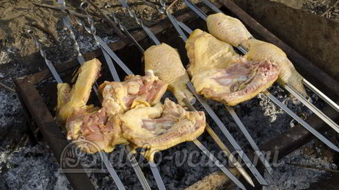 шашлык из курицы