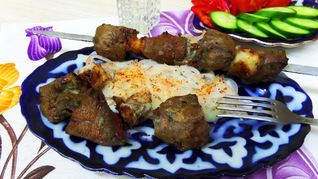 Шашлык из печени