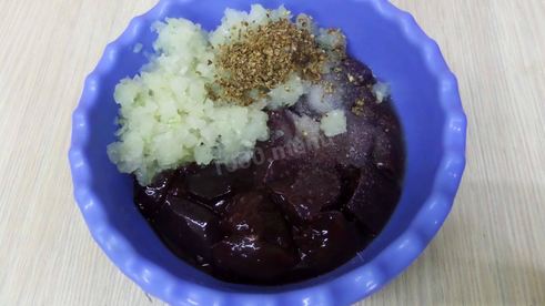 шашлык из печени