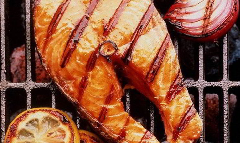 Рецепт шашлыка из семги на решетке