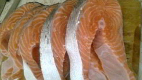 шашлык из семги на решетке