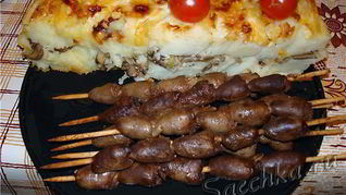 Шашлык из сердечек
