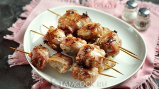 Шашлык из свинины на сковороде