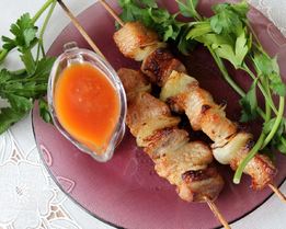 Шашлык из свинины с маринадом из лука и кефира