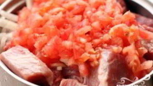 шашлык из свинины с помидорами