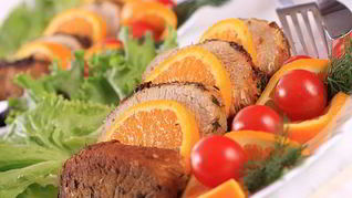 Шашлык из свинины с тимьяном и апельсином