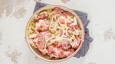 шашлык из свинины с винным уксусом