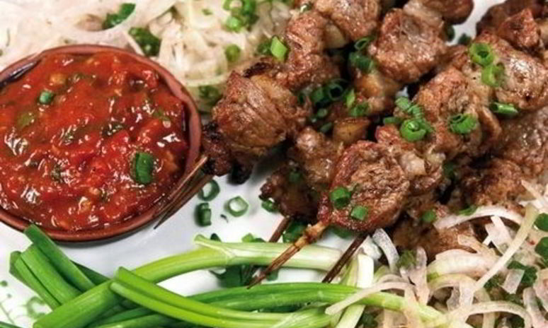 Рецепт шашлыка из свинины в лимонном соусе в духовке