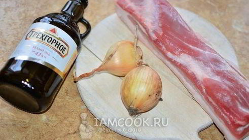 шашлык из свиной грудинки