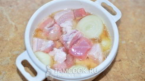 шашлык из свиной грудинки
